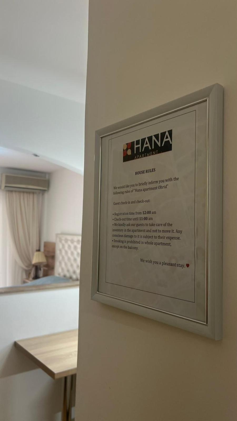 Hana Apartment Ohrida Exterior foto